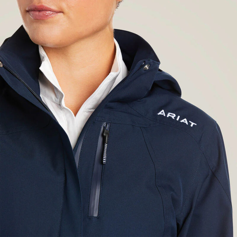 Ariat Coastal Waterproof Womens Jacket - Navy - Image 3