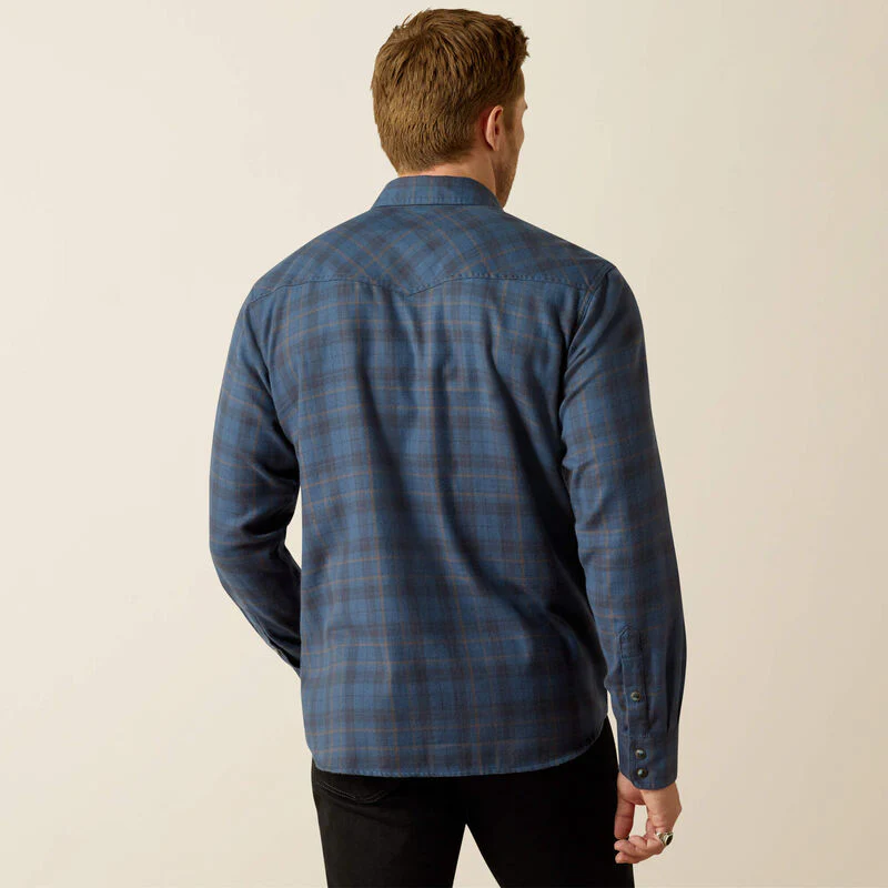 Ariat Holland Retro Fit Western Shirt - Navy - Image 2