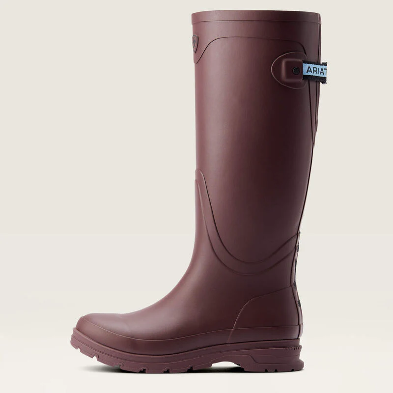 Ariat Kelmarsh Womens Wellington Boot - Maroon - Image 4