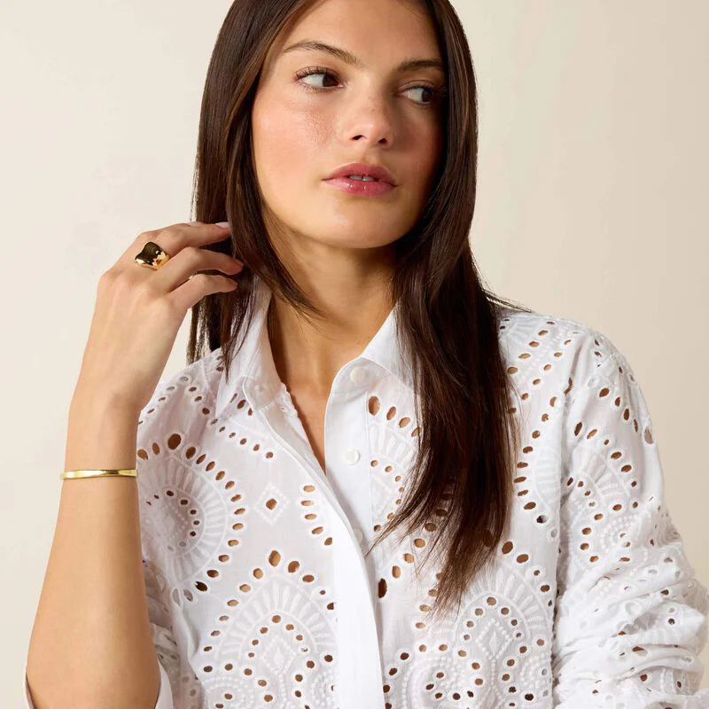Ariat Millington Blouse - White - Image 4