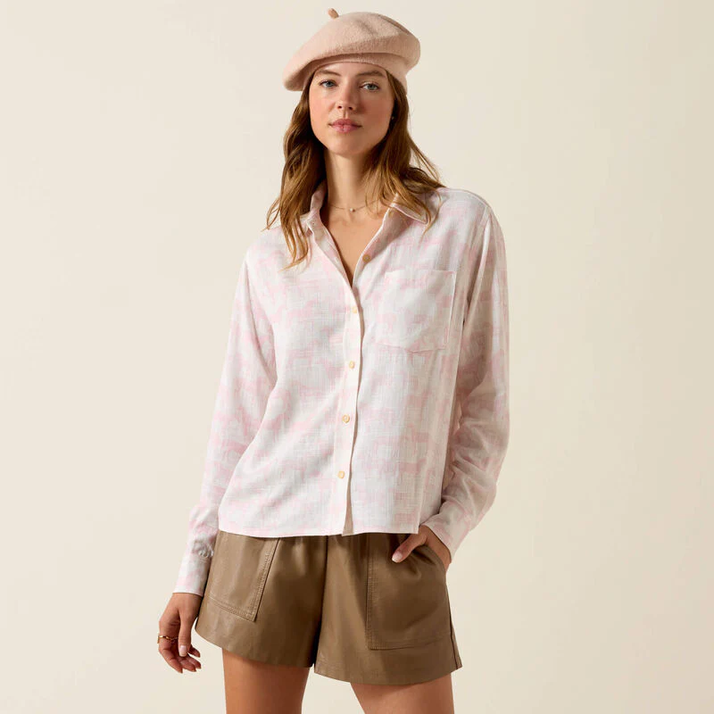 Ariat Rudford Shirt - Icy Pink - Image 3