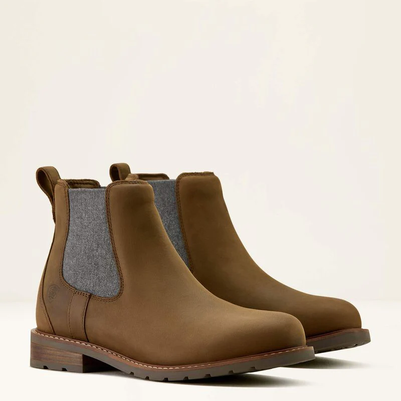 Ariat Wexford Waterproof Chelsea Boot - Palm Brown - Image 7