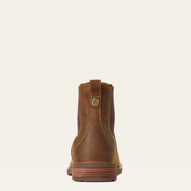 Ariat Wexford Waterproof Chelsea Boot - Weathered Brown - Image 3