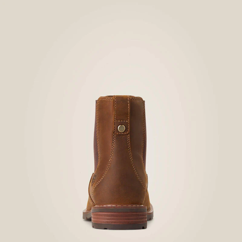 Ariat Wexford Waterproof Chelsea Boot Womens - Weathered Brown - Image 3