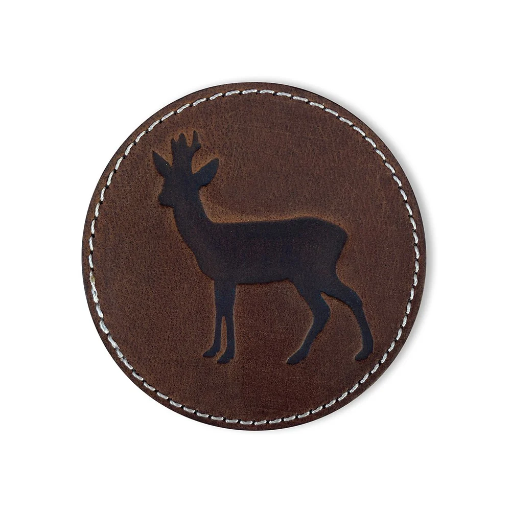 Leather Beer Coaster - Brown - Image 3