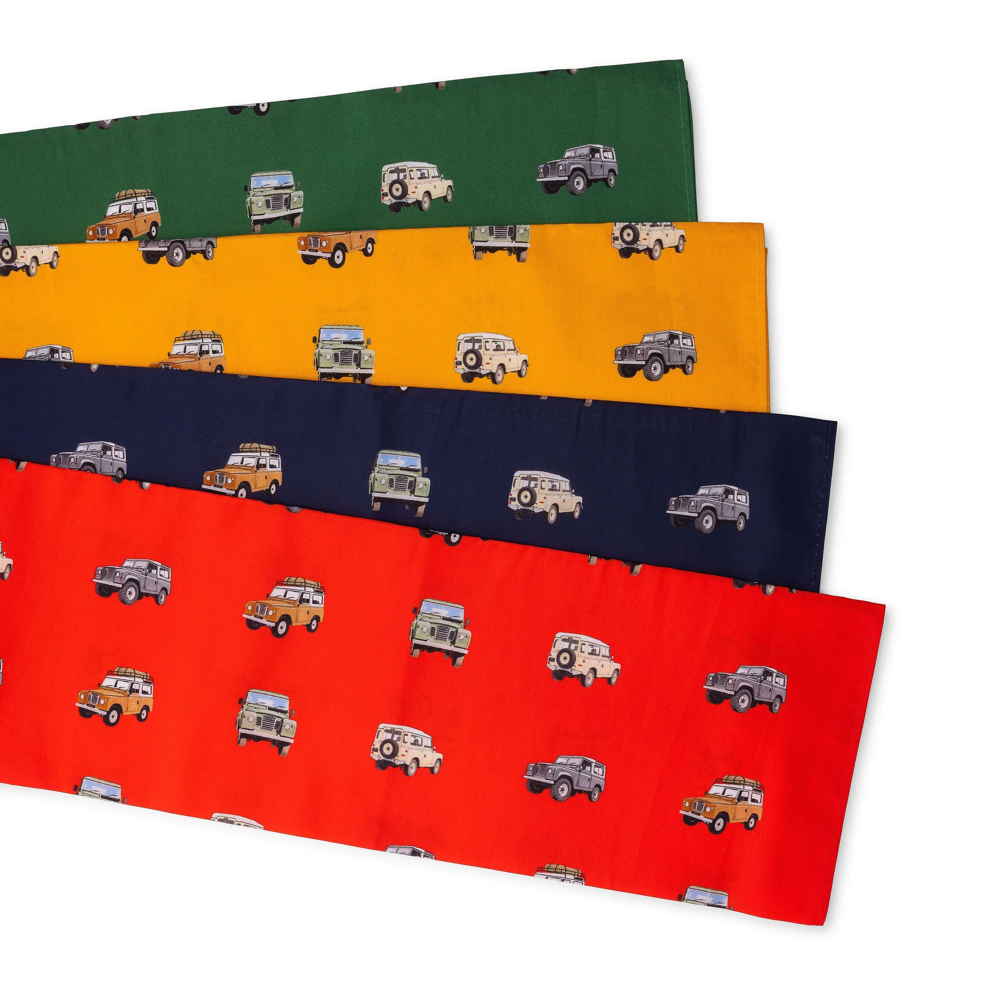 Boxed set of 4 Multicoloured Series 3 Land Rover Tractor Handkerchiefs - Image 2