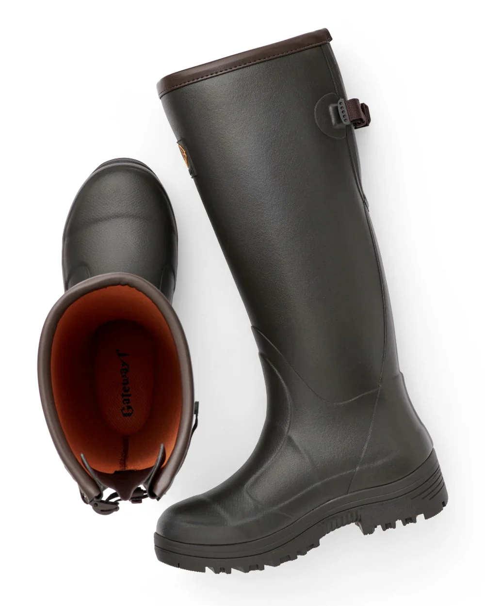 Gateway1 Pheasant Game Lady 17" 5mm Wellingtons - Dark Brown - Image 6