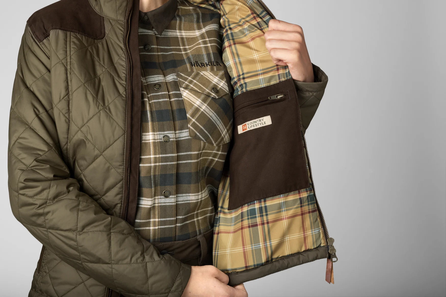 30% OFF Harkila Ailsa Quilt Jacket Women - Willow Green - Image 4