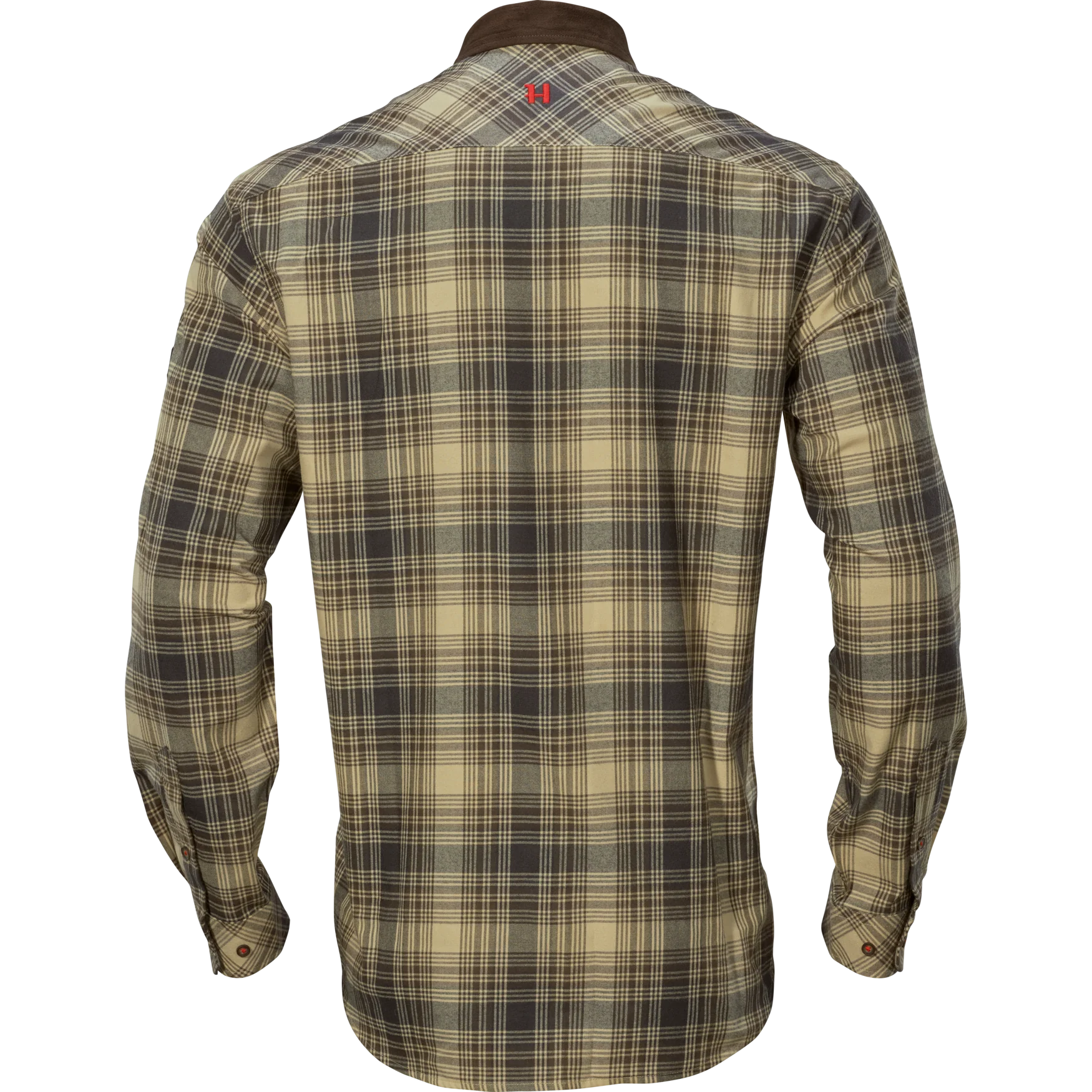 Harkila Driven Hunt Flannel Shirt - Light Teak Check - Image 2