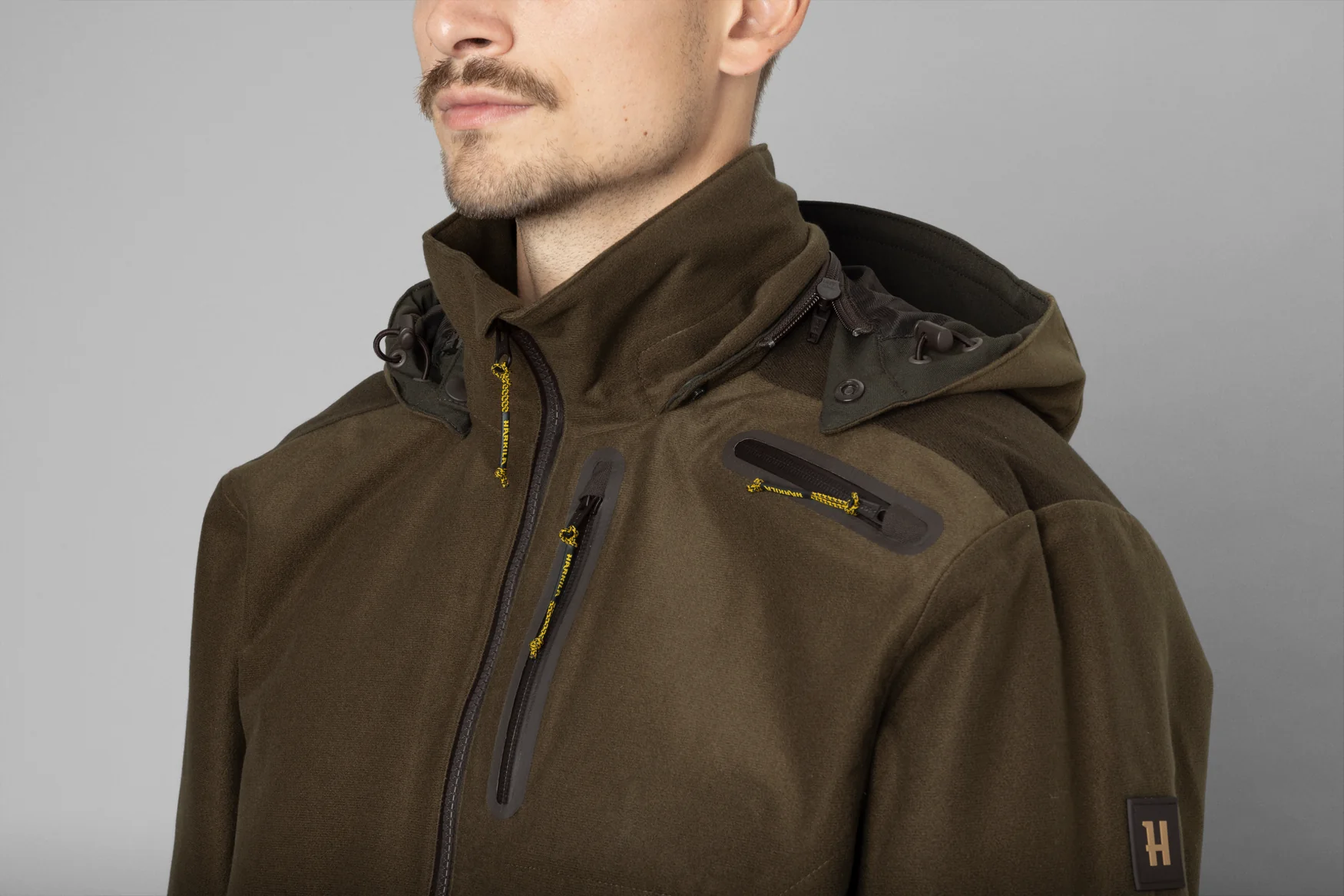 30% OFF Harkila Forest Hunter GTX Jacket - Green/Shadow Brown - Image 3