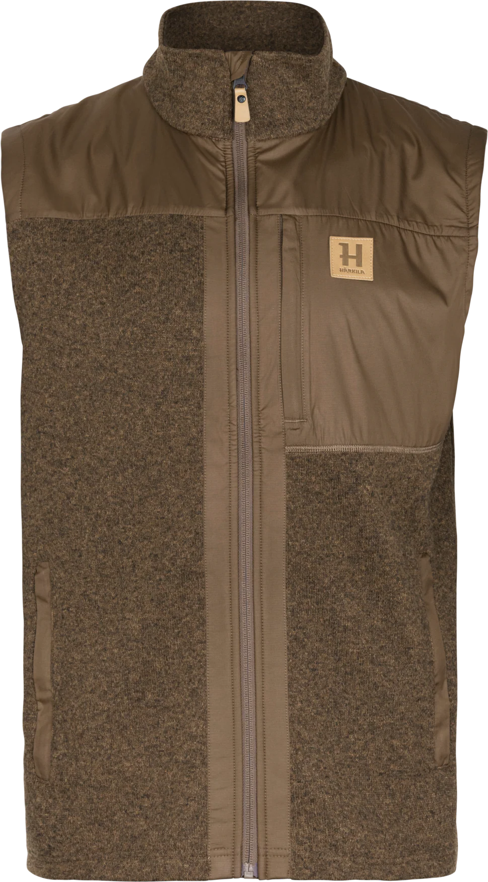 Harkila Kalix Fleece Waistcoat - Dark Earth