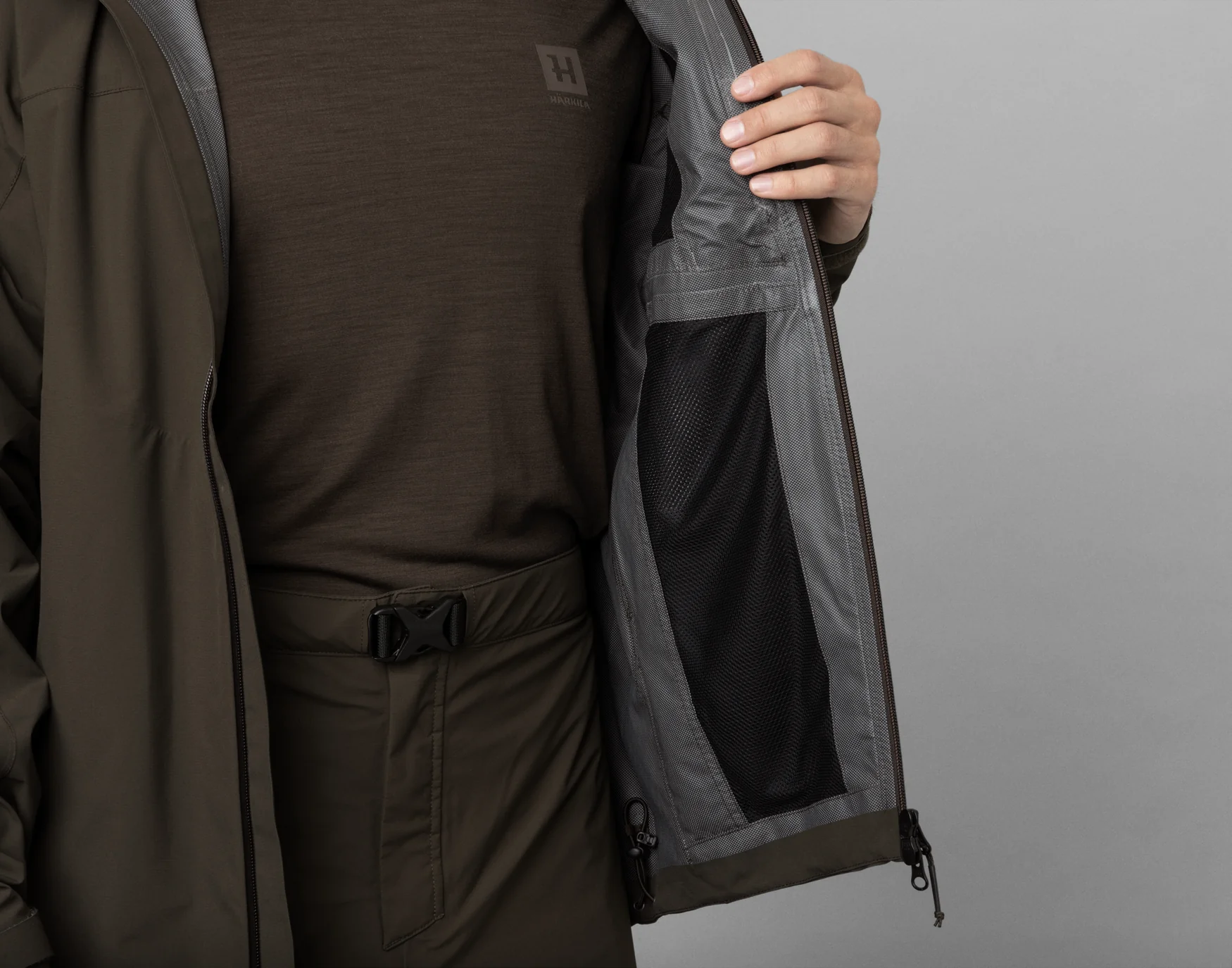 Harkila Logmar HWS Packable Jacket - Willow Green - Image 7