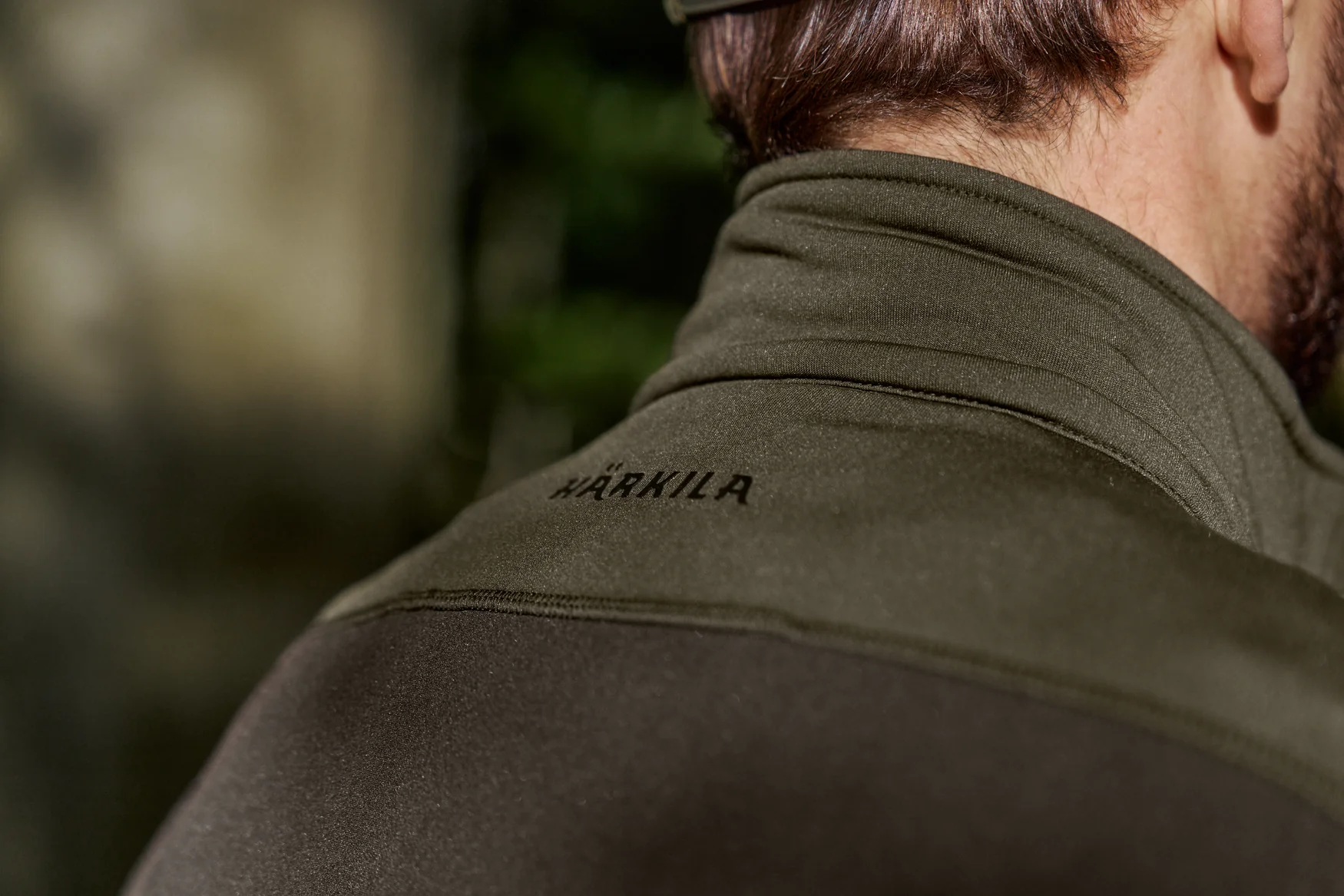 Harkila Olaf Fleece Jacket - Shadow Brown/Forest - Image 5