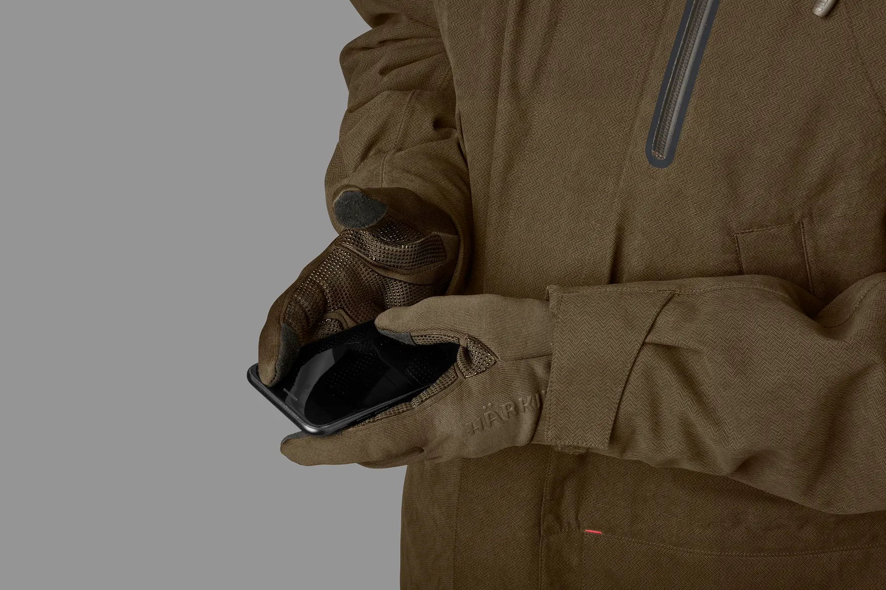 Harkila Power Stretch Gloves - Willow Green - Image 3