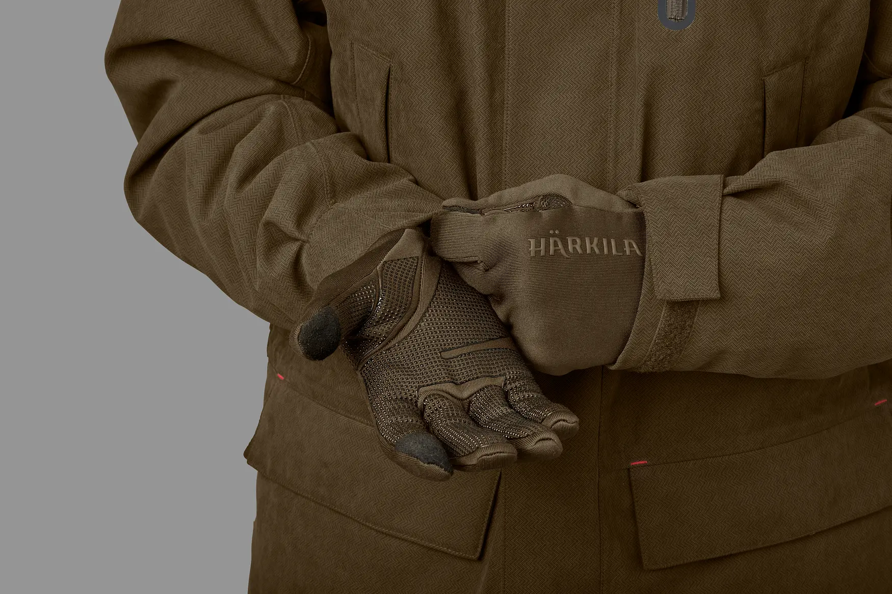 Harkila Power Stretch Gloves - Willow Green - Image 4