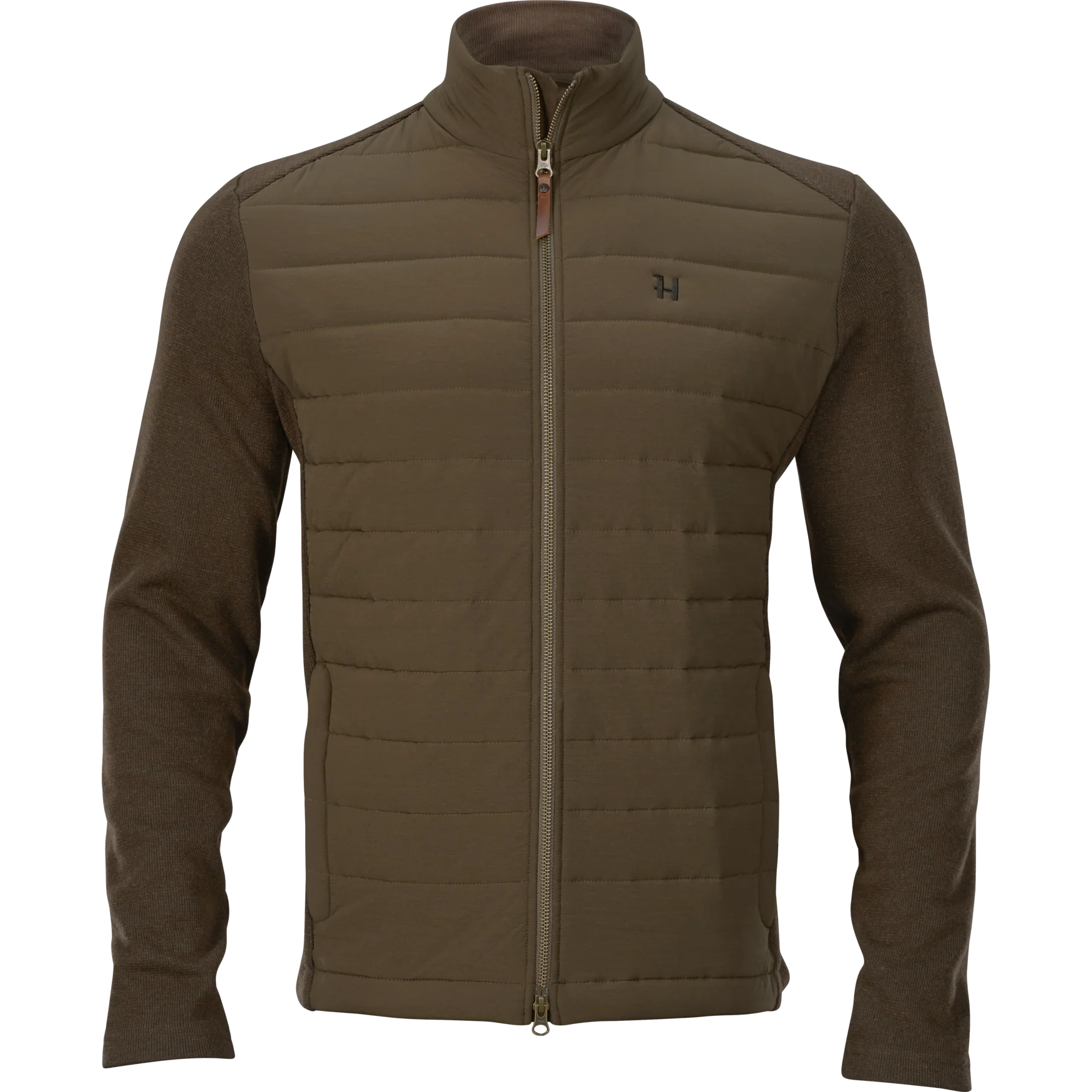 Harkila Retrieve Insulated Cardigan - Dark Warm Olive
