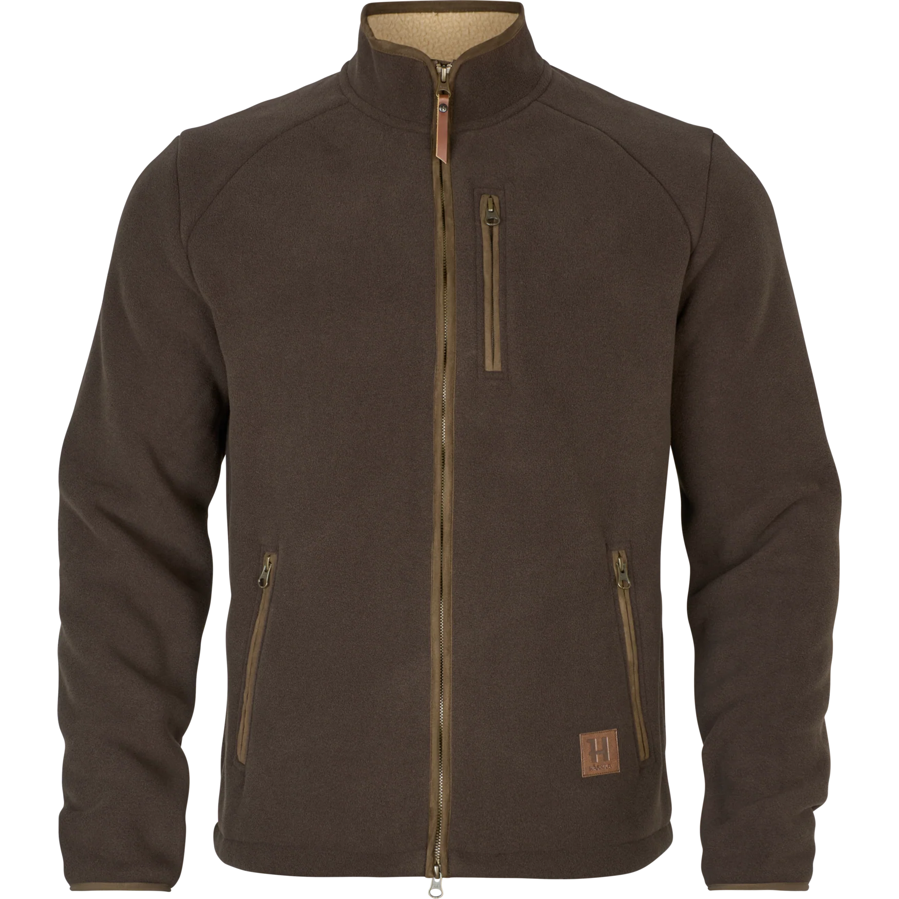 Harkila Sandhem Sherpa Fleece Jacket - Demitasse Brown