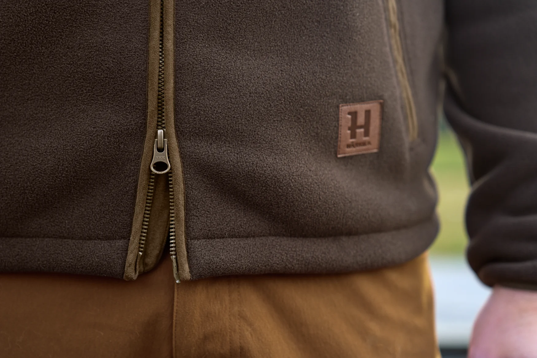 Harkila Sandhem Sherpa Fleece Jacket - Demitasse Brown - Image 7