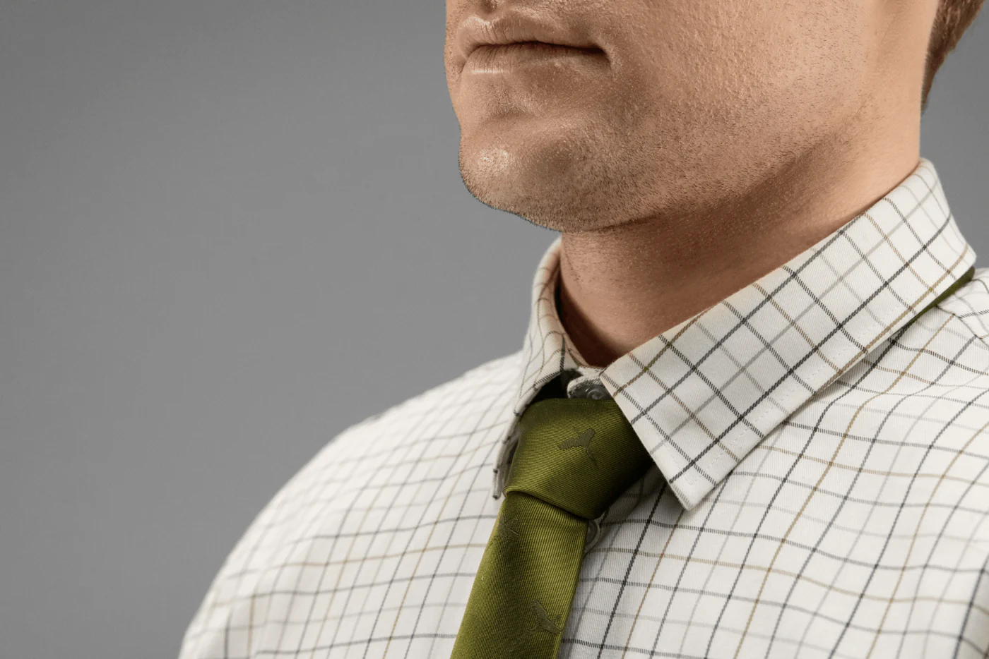 Harkila Retrieve Shirt - Dark Olive Check - Image 3