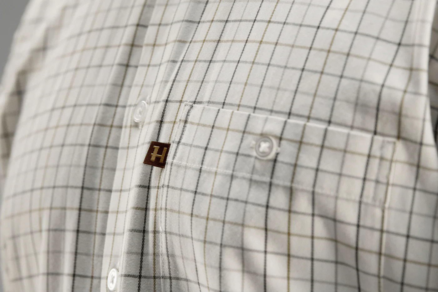 Harkila Retrieve Shirt - Dark Olive Check - Image 4