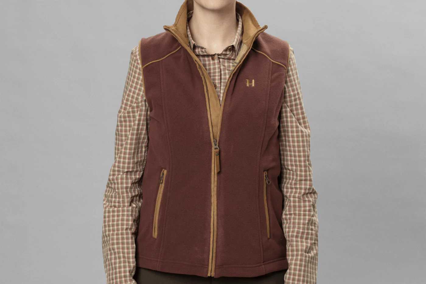 34% OFF Harkila Sandhem 200 Waistcoat Womens - Burgundy - Image 4