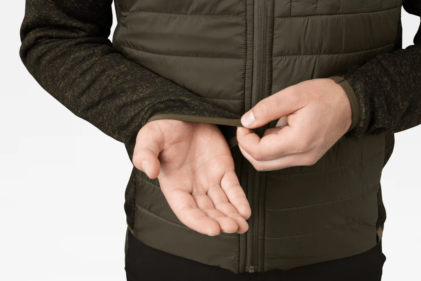 Seeland Theo Hybrid Jacket - Pine Green - Image 6
